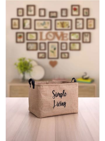 Scandinavia Concept Aufbewahrungskorb in Hellbraun - (B)30 x (H)18 x (T)22 cm