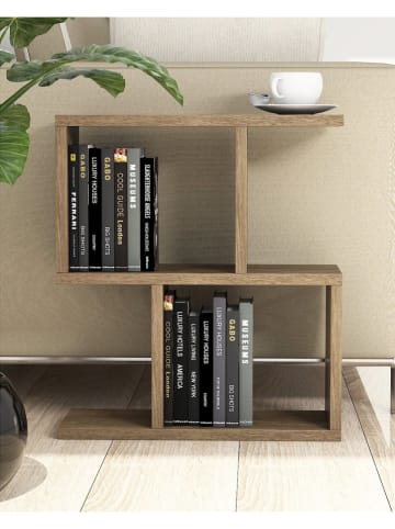 Scandinavia Concept Beistelltisch "Zet" in Walnuss - (B)45 x (H)51,4 x (T)17 cm