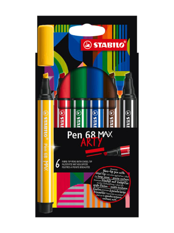 STABILO Filzstifte ''Pen 68 MAX ARTY" - 6 Stück