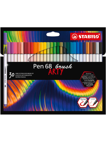 STABILO Viltstiften "Pen 68 brush - ARTY" - 30 stuks