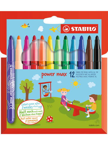STABILO Filzstifte "STABILO power max" - 12 Stück