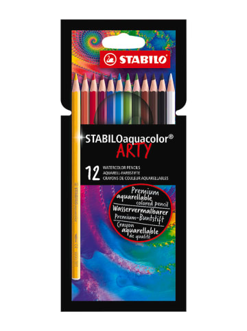 STABILO Aquarell-Buntstifte "STABILOaquacolor - ARTY" - 12 Stück