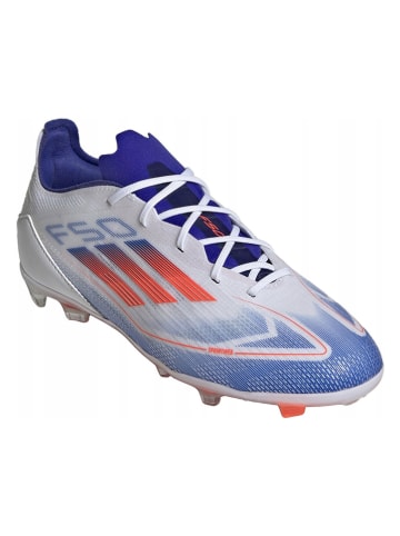 adidas Noppenvoetbalschoenen "F50 PRO FG J" wit/blauw
