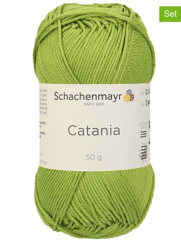 Schachenmayr since 1822 10er-Set: Baumwollgarne ''Catania'' in Hellgrün - 10x 50 g