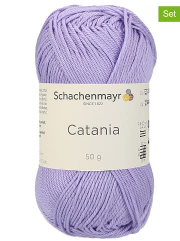 Schachenmayr since 1822 10er-Set: Baumwollgarne ''Catania'' in Flieder - 10x 50 g