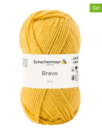 Schachenmayr since 1822 Przędza z tworzywa sztucznego (20 szt.) "Bravo" w kolorze złotym - 20 x 50 g