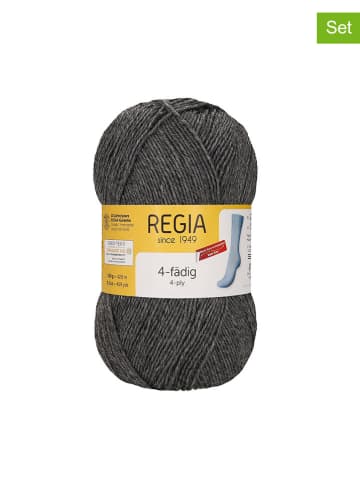 Regia Przędza wełniana (10 szt.) w kolorze szarym - 10 x 50 g