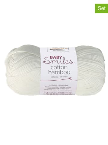 Schachenmayr since 1822 10-delige set: katoenen mixgaren "Cotton Bamboo'' wit - 10x 50 g