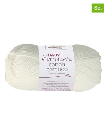 Schachenmayr since 1822 10-delige set: katoenen mixgaren "Cotton Bamboo'' crème - 10x 50 g