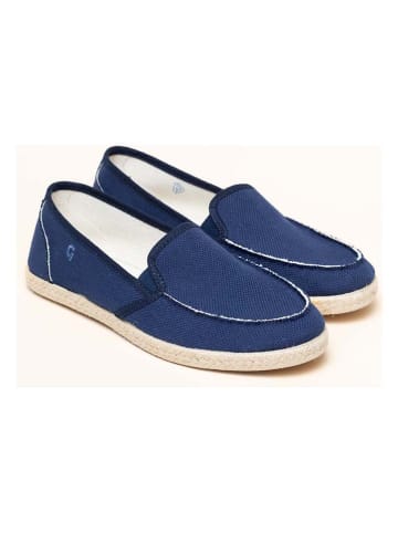 kitz-pichler Espadryle "Camping Linen" w kolorze granatowym