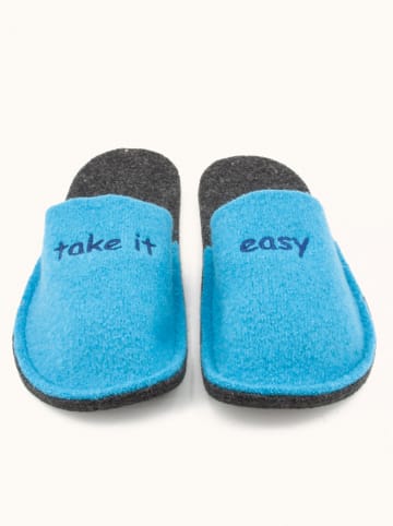 kitz-pichler Pantoffels "Happy" lichtblauw
