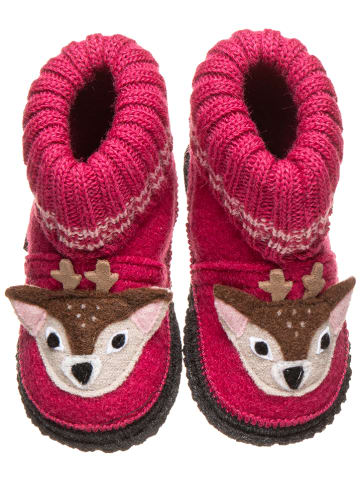 kitz-pichler Hüttenschuhe "Reh" in Pink