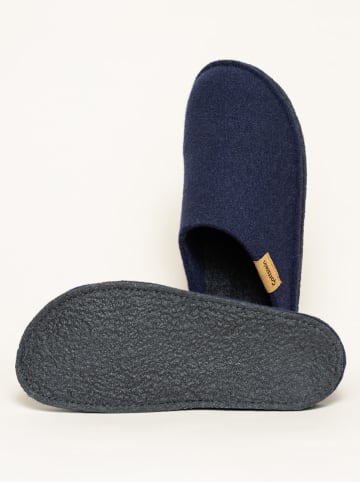 kitz-pichler Leren pantoffels "Classic-CO" donkerblauw