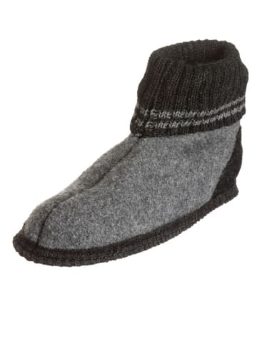 kitz-pichler Vilten pantoffels "Kauns" grijs/zwart
