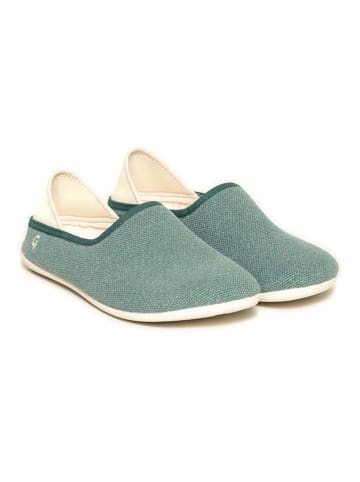 kitz-pichler Pantoffels "Linen Slip-On" groen