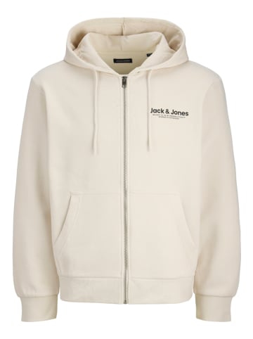 Jack & Jones Sweatjacke in Creme