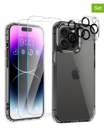 SWEET ACCESS 5tlg. Set: Full-Body-Case für iPhone 15 Pro in Transparent