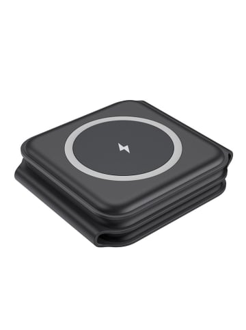 SmartCase Magnetisches 3-in-1-Ladegerät in Schwarz
