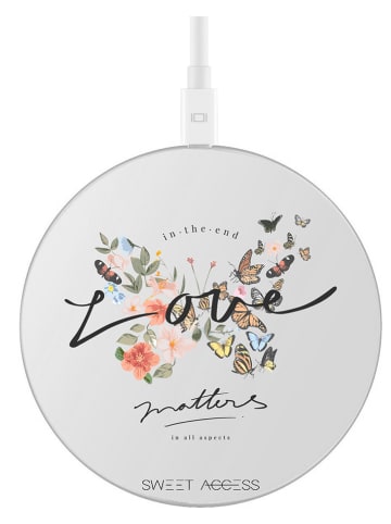 SWEET ACCESS Indukcyjna stacja ładująca "Love Papillon" w kolorze białym