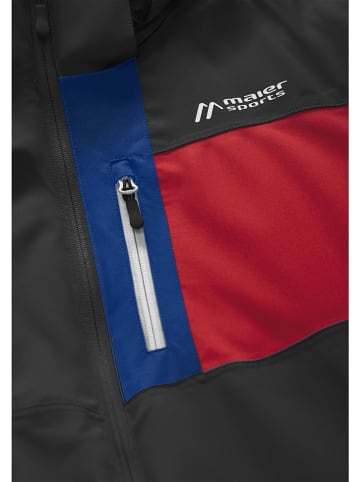 Maier Sports Ski-/ Snowboardjacke "Karleiten M 2.0"  in Schwarz/ Blau/ Rot