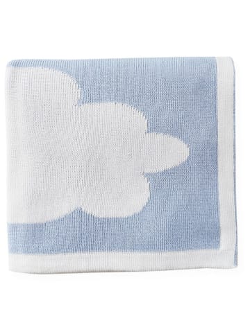 Lullalove Kocyk w kolorze błękitnym