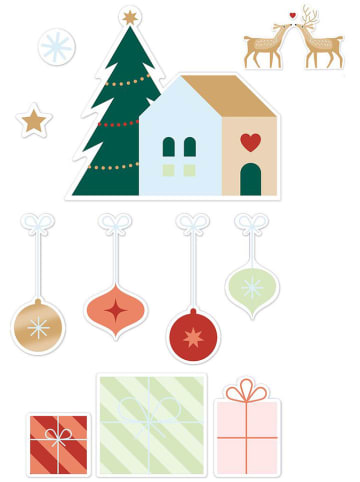 moses. Raamstickerboek "Winterwonder" meerkleurig