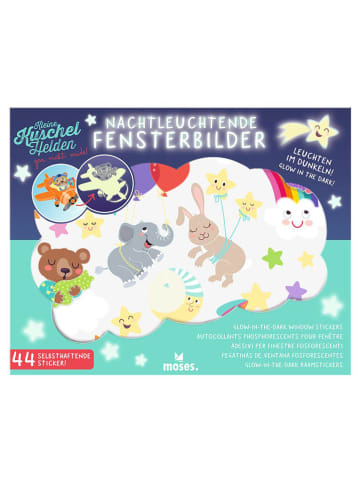 moses. Fenstersticker "Kleine Kuschelhelden" in Bunt