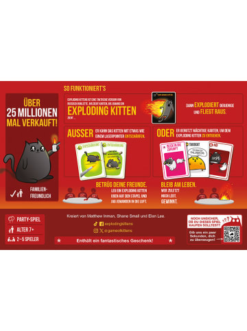 Asmodee Kartenspiel "Exploding Kittens" - ab 7 Jahren