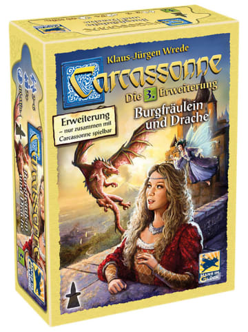 Asmodee Rozszerzenie do gry planszowej "Carcassonne - The Dragon and the Princess" - 7+