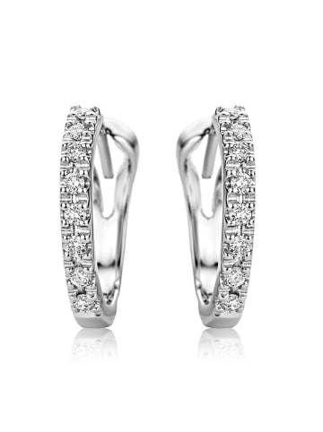 Diamant Exquis Witgouden oorringen met diamanten