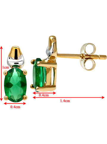 Revoni Gold-Ohrstecker mit Edelsteinen