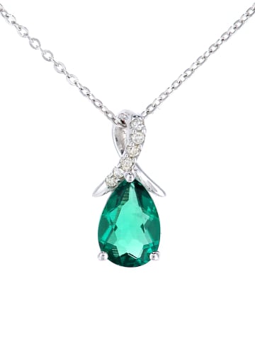 Revoni Weißgold-Halskette mit Diamant-Anhänger - (L)46 cm