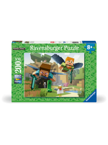 Ravensburger 200-delige puzzel "Minecraft - Dieren Avonturen" - vanaf 8 jaar