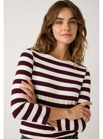 More & More Koszulka w kolorze biało-bordowym