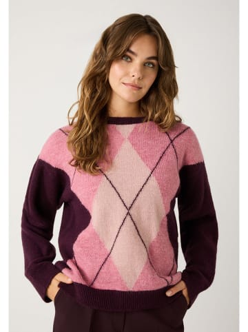 More & More Sweter w kolorze jasnoróżowo-bordowym