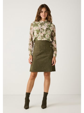 More & More Blouse olijfgroen/crème