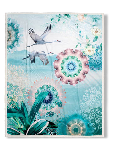 Hip Plaid "Kimora" in Hellblau/ Bunt