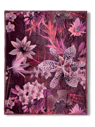 Descanso Pled "Farze" w kolorze bordowym