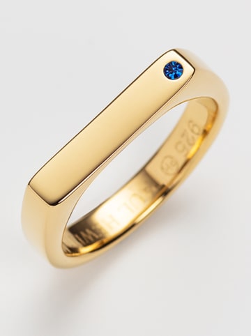 Paul Hewitt Vergulde ring met edelsteen