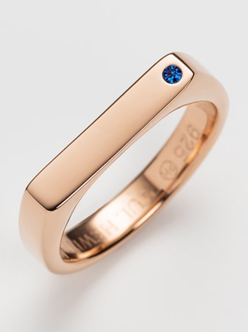Paul Hewitt Rosévergold. Ring mit Edelstein