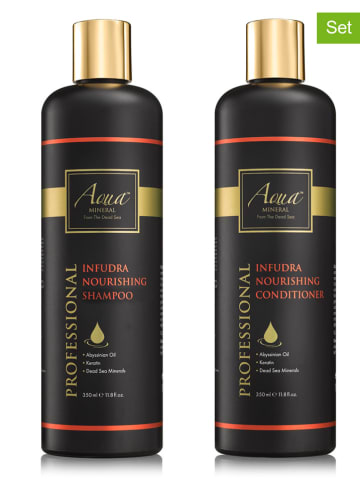Aquamineral 2tlg. Haarpflege-Set: "Infudra", je 350 ml
