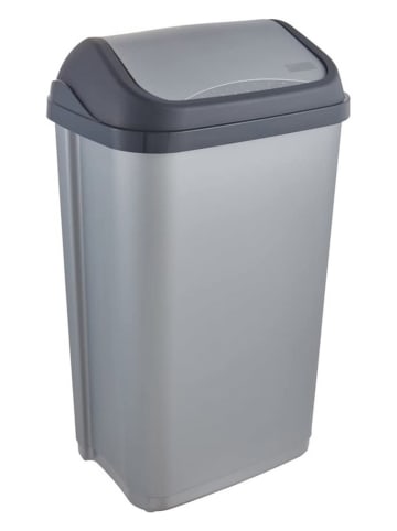Joybos Afvalemmer zilverkleurig/grijs - 50 l
