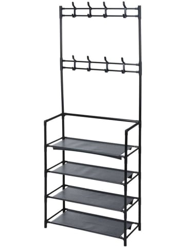 Joybos Garderoba w kolorze czarnym - 60 x 155 x 26 cm