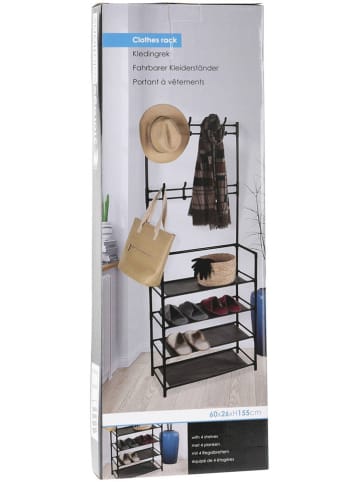 Joybos Garderoba w kolorze czarnym - 60 x 155 x 26 cm