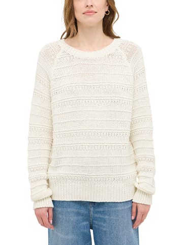 Mustang Sweter w kolorze kremowym