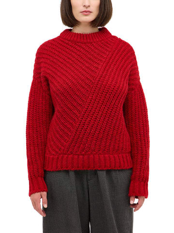 Mustang Sweter w kolorze czerwonym