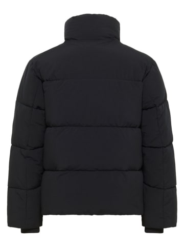 Mustang Doorgestikte jas zwart