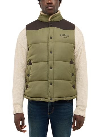 Mustang Steppweste in Khaki