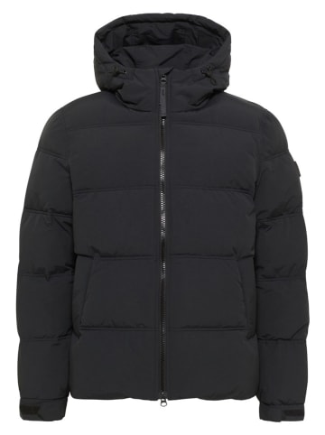 Mustang Doorgestikte jas zwart