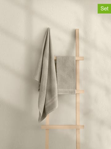 Elizabed 2tlg. Frotierwaren-Set in Beige